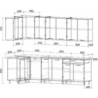 Интерлиния Мила Лайт 1.2x2.6 (серебро/антрацит)