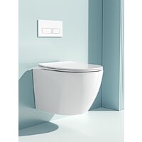 Унитаз подвесной Roxen Antares 530185-01 Rimless Soft Close - Превью изображения №13 — Интернет-магазин Time-Shop