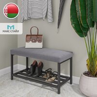 Банкетка Макс Стайл ОБ-320-МСТ (серый) - Превью изображения №2 — Интернет-магазин Time-Shop