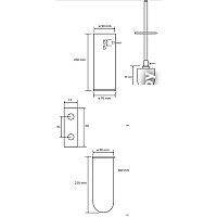Ершик для унитаза Bemeta Brilo 161313060 - Превью изображения №2 — Интернет-магазин Time-Shop