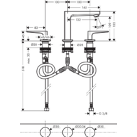 Смеситель Hansgrohe Metropol 32514000 - Превью изображения №2 — Интернет-магазин Time-Shop