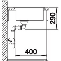 Кухонная мойка Blanco Andano 340/340-IF (без клапана-автомата) - Превью изображения №3 — Интернет-магазин Time-Shop