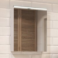  Vigo Шкаф с зеркалом навесной Plaza 600 со светильником - Превью изображения №3 — Интернет-магазин Time-Shop