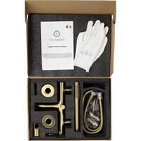 Смеситель Filarete Roun FL2120 (золото матовый) - Превью изображения №7 — Интернет-магазин Time-Shop