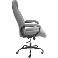 Офисное кресло TetChair Boss metalBL (велюр, серый, 29) - Превью изображения №2 — Интернет-магазин Time-Shop
