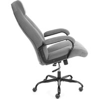 Офисное кресло TetChair Boss metalBL (велюр, серый, 29) - Превью изображения №3 — Интернет-магазин Time-Shop