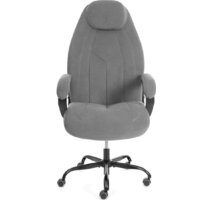 Офисное кресло TetChair Boss metalBL (велюр, серый, 29) - Превью изображения №6 — Интернет-магазин Time-Shop