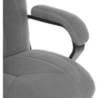 Офисное кресло TetChair Boss metalBL (велюр, серый, 29) - Превью изображения №9 — Интернет-магазин Time-Shop