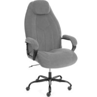 TetChair Boss metalBL (велюр, серый, 29)