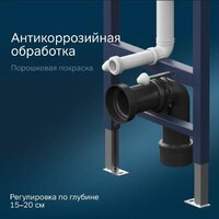 Унитаз подвесной Lauter Augsburg 21109EC + I012709 + I090138 (черный матовый с кнопкой смыва черный матовый) - Превью изображения №12 — Интернет-магазин Time-Shop