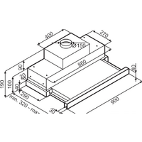 Кухонная вытяжка MAUNFELD Galaxy 90 (белый) - Превью изображения №2 — Интернет-магазин Time-Shop