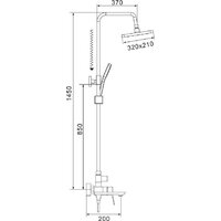 Душевая система  Shevanik S4436C (белый) - Превью изображения №25 — Интернет-магазин Time-Shop
