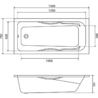 Ванна Lauter Regina 150х75 21014152 (с ручками) - Превью изображения №17 — Интернет-магазин Time-Shop