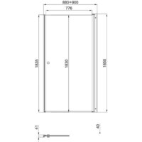 Душевая дверь Triton Уно 90 - Превью изображения №9 — Интернет-магазин Time-Shop