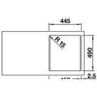 Кухонная мойка Blanco Naya 45 526572 (черный) - Превью изображения №3 — Интернет-магазин Time-Shop