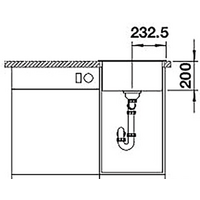 Кухонная мойка Blanco Naya 45 526572 (черный) - Превью изображения №4 — Интернет-магазин Time-Shop