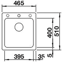 Кухонная мойка Blanco Naya 45 526572 (черный) - Превью изображения №2 — Интернет-магазин Time-Shop