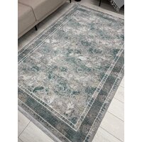 Ковер для жилой комнаты Radjab Carpet Афина Прямоугольник 9008A 12799RK (1.6x2.3, Grey/Green) - Превью изображения №4 — Интернет-магазин Time-Shop