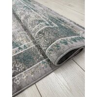 Ковер для жилой комнаты Radjab Carpet Афина Прямоугольник 9008A 12799RK (1.6x2.3, Grey/Green) - Превью изображения №5 — Интернет-магазин Time-Shop