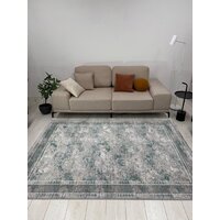 Ковер для жилой комнаты Radjab Carpet Афина Прямоугольник 9008A 12799RK (1.6x2.3, Grey/Green) - Превью изображения №3 — Интернет-магазин Time-Shop