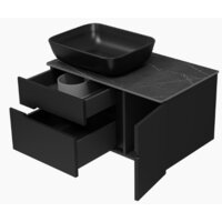  Misty Тумба под умывальник Роял 80 П-Роя-01080-021П2Я (подвесная, черный) - Превью изображения №4 — Интернет-магазин Time-Shop