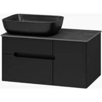  Misty Тумба под умывальник Роял 80 П-Роя-01080-021П2Я (подвесная, черный) - Превью изображения №2 — Интернет-магазин Time-Shop