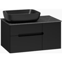  Misty Тумба под умывальник Роял 80 П-Роя-01080-021П2Я (подвесная, черный) - Превью изображения №5 — Интернет-магазин Time-Shop