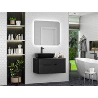  Misty Тумба под умывальник Роял 80 П-Роя-01080-021П2Я (подвесная, черный) - Превью изображения №7 — Интернет-магазин Time-Shop