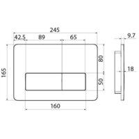 Панель смыва IDDIS Unifix UNI41CHi77 (хром) - Превью изображения №3 — Интернет-магазин Time-Shop