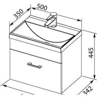  Aquanet Тумба с умывальником Нота 50 287705 - Превью изображения №7 — Интернет-магазин Time-Shop