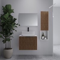 ЗОВ Тумба под умывальник Дублин 60 DU60LWMRM (белый тростник)