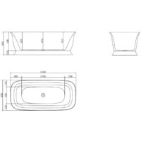 Ванна BelBagno BB400 170x80 - Превью изображения №3 — Интернет-магазин Time-Shop