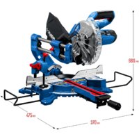 Торцовочная пила Зубр Профессионал ППТ-216-П - Превью изображения №2 — Интернет-магазин Time-Shop