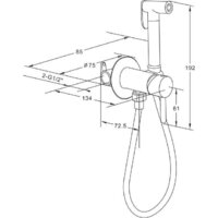 Гигиенический душ Roxen Santi 500940-B (черный матовый) - Превью изображения №14 — Интернет-магазин Time-Shop