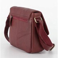 Женская сумка Poshete 827-3641D-BRD (бордовый) - Превью изображения №2 — Интернет-магазин Time-Shop