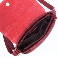 Женская сумка Poshete 827-3641D-BRD (бордовый) - Превью изображения №4 — Интернет-магазин Time-Shop