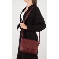 Женская сумка Poshete 827-3641D-BRD (бордовый) - Превью изображения №5 — Интернет-магазин Time-Shop