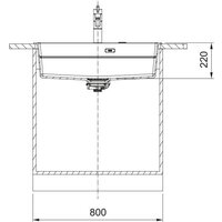 Кухонная мойка Franke Kanon KNG PRO 610-73 FTL 114.0749.636 (грецкий ореховый) - Превью изображения №6 — Интернет-магазин Time-Shop