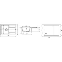 Кухонная мойка Florentina Липси 760 (жасмин) - Превью изображения №4 — Интернет-магазин Time-Shop