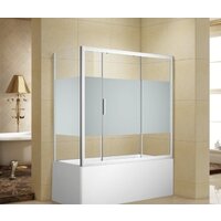 Aquanet Practic AE10-B-180H150U-CP (прозрачное стекло)