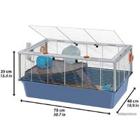 Клетка Ferplast Criceti 15 57011811W2 (синий) - Превью изображения №2 — Интернет-магазин Time-Shop