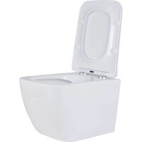 Унитаз подвесной Roxen Cube в комплекте с инсталляцией StounFix Dual Fresh 6 в 1 534002 (кнопка: белый глянец) - Превью изображения №5 — Интернет-магазин Time-Shop