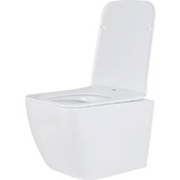 Унитаз подвесной Roxen Cube в комплекте с инсталляцией StounFix Dual Fresh 6 в 1 534002 (кнопка: белый глянец) - Превью изображения №6 — Интернет-магазин Time-Shop