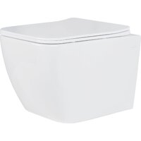 Унитаз подвесной Roxen Cube в комплекте с инсталляцией StounFix Dual Fresh 6 в 1 534002 (кнопка: белый глянец) - Превью изображения №4 — Интернет-магазин Time-Shop