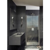 Душевая дверь MaybahGlass 198x89 MGD-436-5 (сатин стекло/хром матовый) - Превью изображения №2 — Интернет-магазин Time-Shop