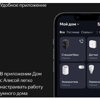 Умная колонка Яндекс Станция Макс (с хабом умного дома Zigbee, черный) - Превью изображения №12 — Интернет-магазин Time-Shop