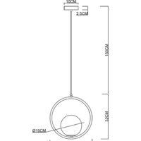 Подвесная люстра Arte Lamp Matisse A7741SP-1AB - Превью изображения №4 — Интернет-магазин Time-Shop