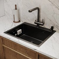 Кухонная мойка Axus LS-6050B Nano Black - Превью изображения №11 — Интернет-магазин Time-Shop