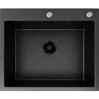 Кухонная мойка Axus LS-6050B Nano Black - Превью изображения №2 — Интернет-магазин Time-Shop