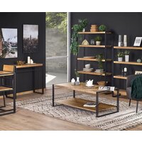 Стеллаж Halmar Bolivar Reg-2 (дуб золотой/черный) - Превью изображения №8 — Интернет-магазин Time-Shop